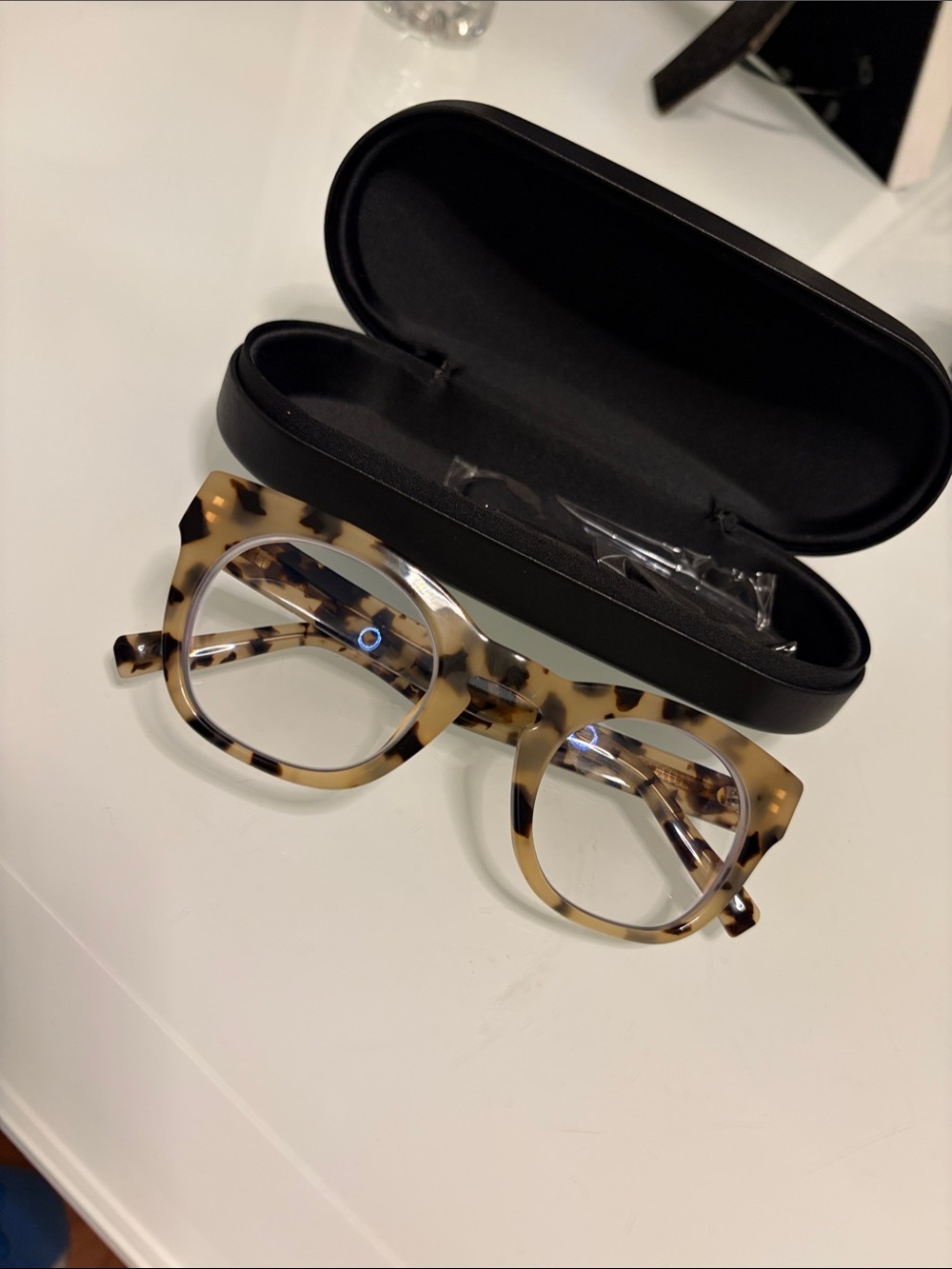 Tortoiseshell Round Men's Eyeglass Frames - Brown